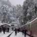 Shimla toy train in snow